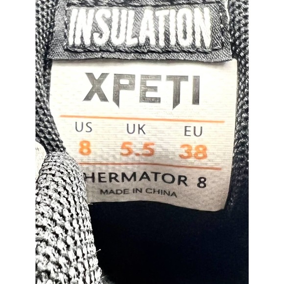XPETI‎ Thermator 8 Men's Size 8 Black Waterproof Insulated Mid Hiking Boots - Picture 6 of 6